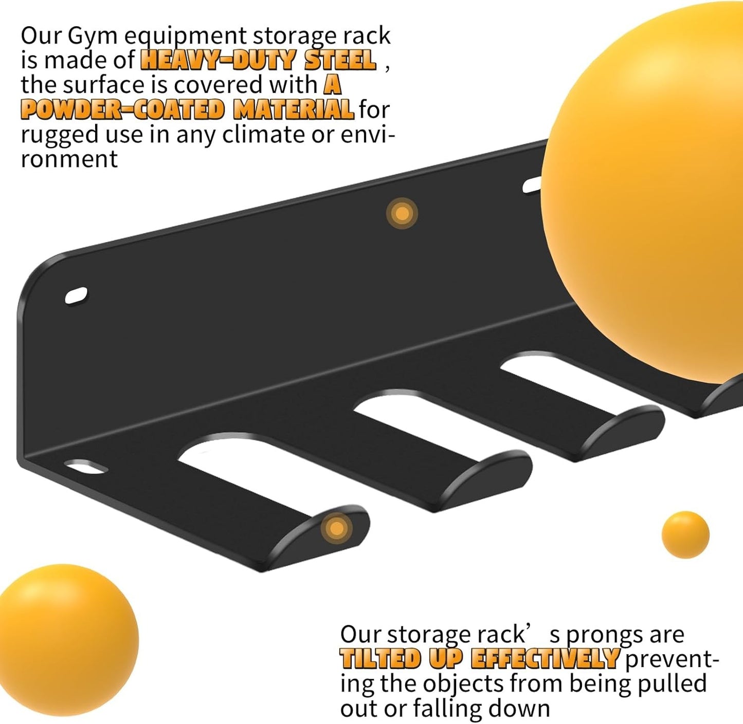 Fizlig Gym Equipment Storage Rack - Multi-Purpose Home Gym Organization Storage