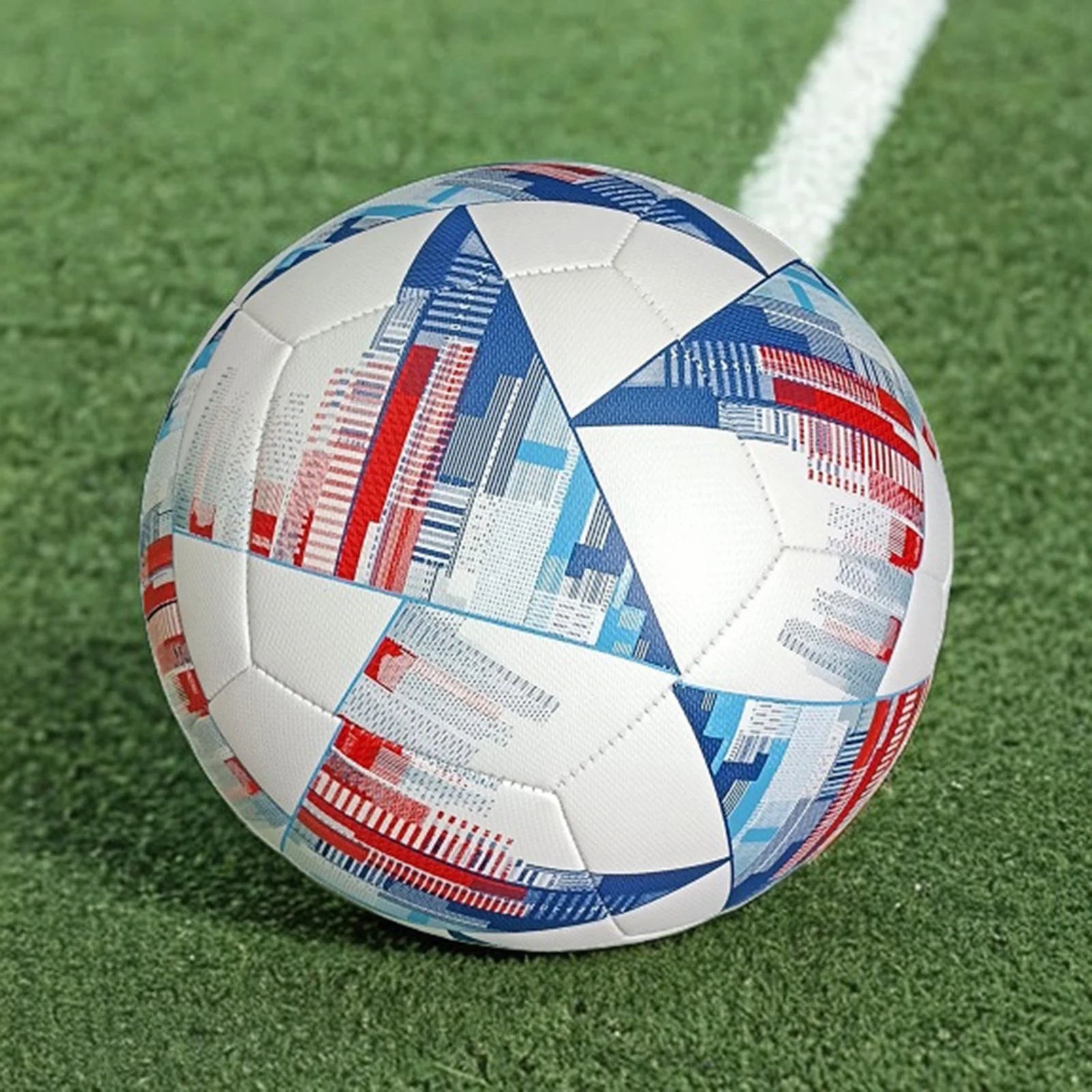 Soccer Ball Size 5 Training Ball Lightweight Soccer Training Equipment Ball Official Match Ball Football for Game Competition School , Multicolor