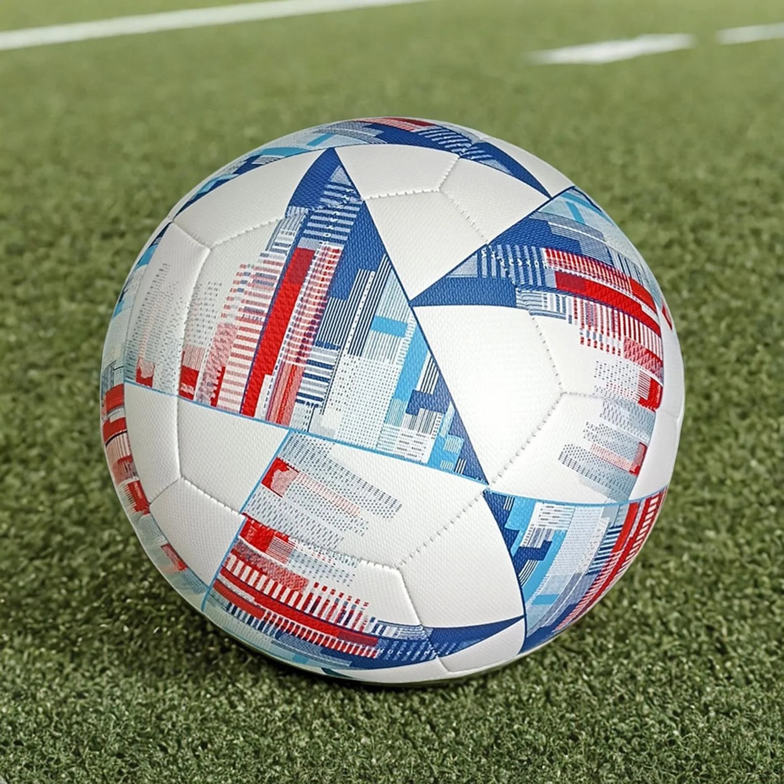 Soccer Ball Size 5 Training Ball Lightweight Soccer Training Equipment Ball Official Match Ball Football for Game Competition School , Multicolor