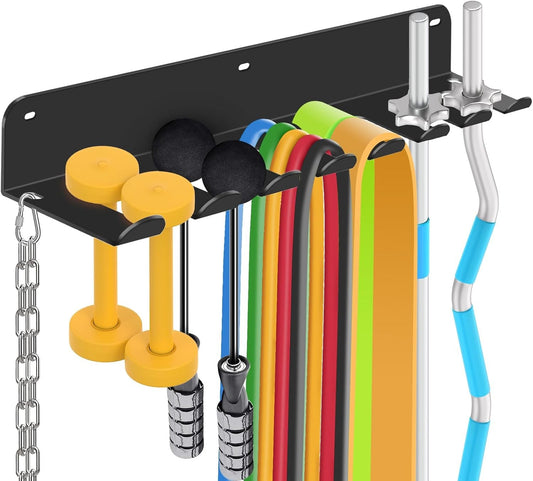 Fizlig Gym Equipment Storage Rack - Multi-Purpose Home Gym Organization Storage
